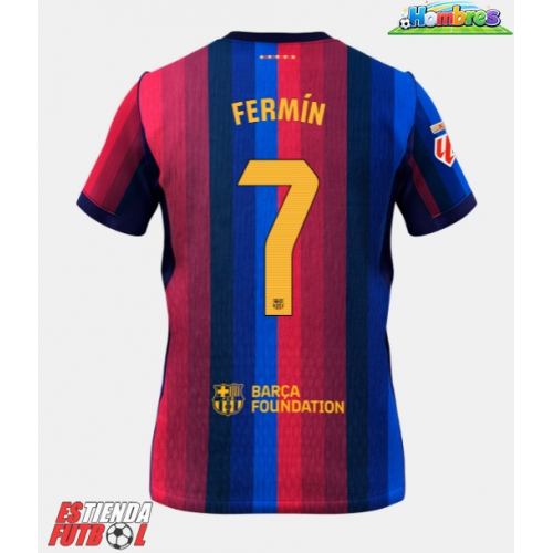 Barcelona Fermin Lopez #7 Primera Equipación 2026-27 Manga Corta